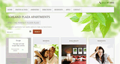 Desktop Screenshot of highlandplazaapartments.com