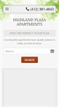 Mobile Screenshot of highlandplazaapartments.com